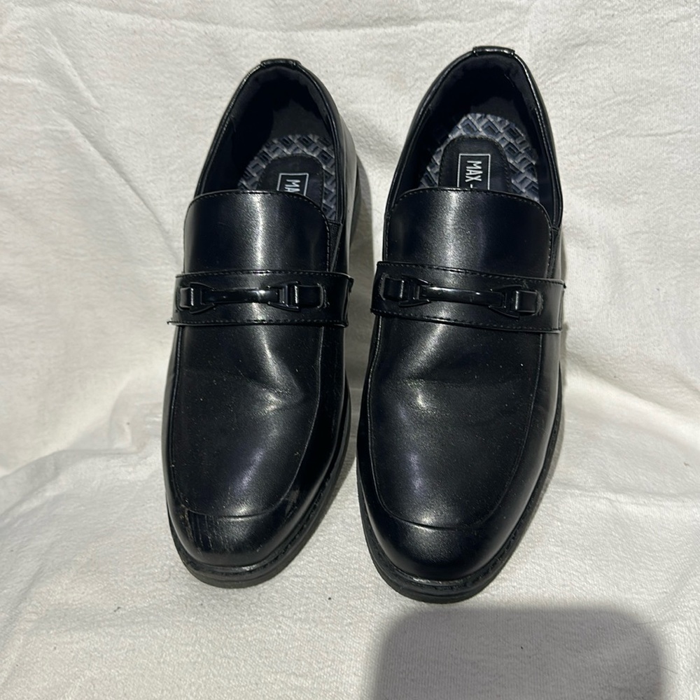 Boys Black Slip-on Loafer- Size 6